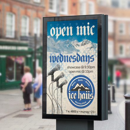 Ice Haus Open Mic Poster